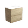 Scandi Oak Wall Hung Cabinet With Solid Panels