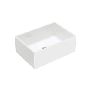 Charlton Single Butler Sink Small, Gloss White, 54L