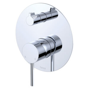 Kaya Wall Diverter Mixer Large Round Plate