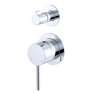 Kaya Wall Diverter Mixer Small Round Plate