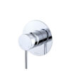 Electroplated Chrome Kaya Wall Mixer L Round Plate