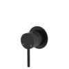 Electroplated Matte Black Kaya Wall Mixer S Round Plate