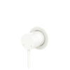 Electroplated Matte White Kaya Wall Mixer S Round Plate