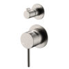 PVD Brushed Nickel Kaya Wall Diverter S Round Plate