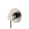 PVD Brushed Nickel Wall Mixer L Round Plate