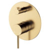 PVD Urban Brass Kaya Wall Diverter L Round Plate