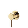 PVD Urban Brass Kaya Wall Mixer S Round Plate