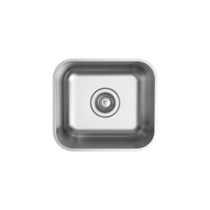 Tiva 365 Single Kitchen Sink, Polished Stainless Steel