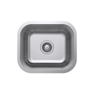 Tiva 420 Single Kitchen Sink, Polished Stainless Steel