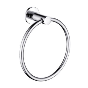 Stella Hand Towel Ring, Chrome