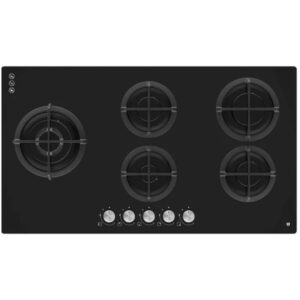 90 cm Black Glass Cooktop