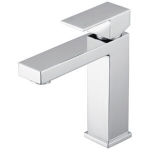 Chao Short Basin Mixer - Chrome , Black