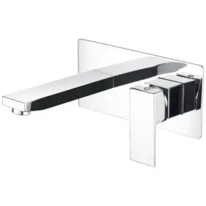 Chao Wall Bath With Spout Mixer -  Chrome , Black