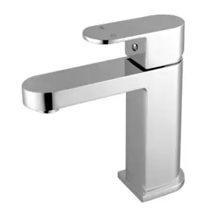 Eva Short Basin Mixer - Chrome & Black
