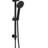 Round Dual Head Shower Set Black