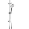 Round Dual Head Shower Set Brushed Nickel