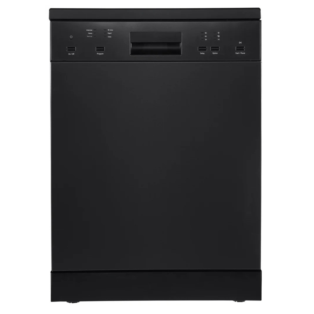 Dilusso Black Freesranding Dishwasher 600mm 12 Place Settings - DW269BP