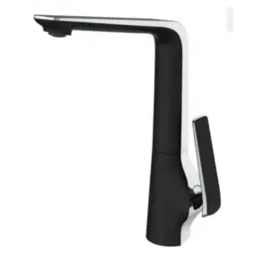 Trade Supplier Esperia Solid Brass Tall Basin Mixer - Chrome & Matt Black