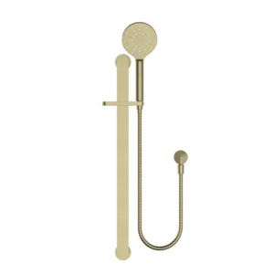 3 Functional Hand Single Shower Rail - Brushed Gold