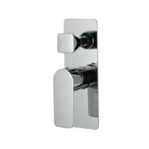 Aquaperla OVA Bath Shower Wall Mixer with Diverter - Chrome