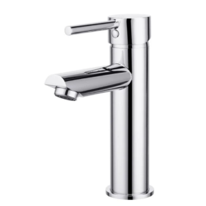 Aquaperla Pino Round Short Basin Mixer - Chrome