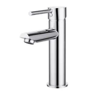 Aquaperla Pino Round Short Basin Mixer - Chrome