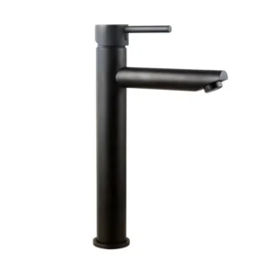 Aquaperla Pino Round Tall Basin mixer - Black
