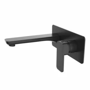Aquaperla Seko Bathtub & Basin Wall Mixer With Spout - Black