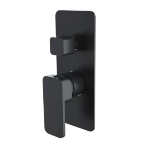Aquaperla Seko Shower Wall Mixer Diverter - Black
