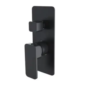 Aquaperla Seko Shower Wall Mixer Diverter - Black