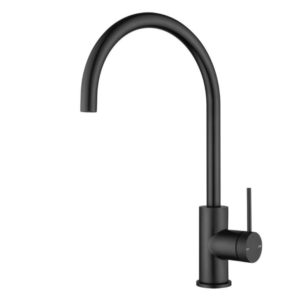 Bellavista Mica Gooseneck Sink Mixer - Black