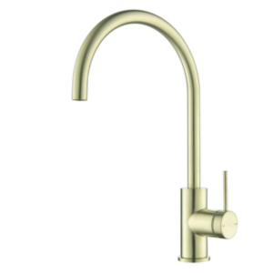 Bellavista Mica Gooseneck Sink Mixer - French Gold