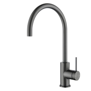 Bellavista Mica Gooseneck Sink Mixer - Gun Metal