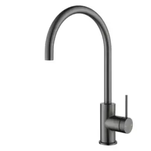 Bellavista Mica Gooseneck Sink Mixer - Gun Metal