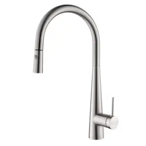Bellavista Mica Pull Out Cone Sink Mixer  - Brushed Nicke