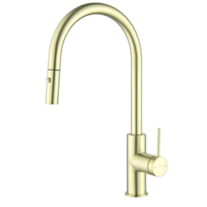 Bellavista Mica Pull Out Sink Mixer - French Gold