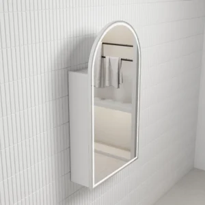 Crystal LED Shaving Cabinets – Brushed Nickel