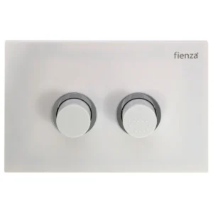 Feinza R&T Raised Care Flush Buttons - Gloss White