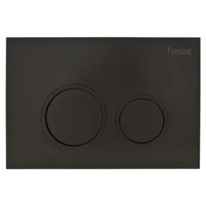 Feinza R&T Round Flush Buttons - Matte Black