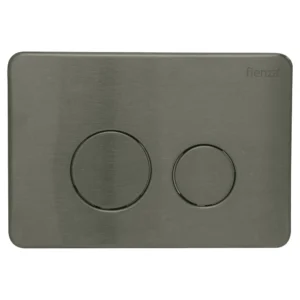 Feinza R&T Round Flush Buttons - PVD Gun Metal