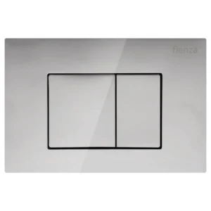 Feinza R&T Square Flush Buttons - Chrome