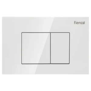 Feinza R&T Square Flush Buttons - Gloss White