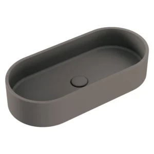 Fienza Jada Pill Concrete Above Counter Basin - Warn Grey
