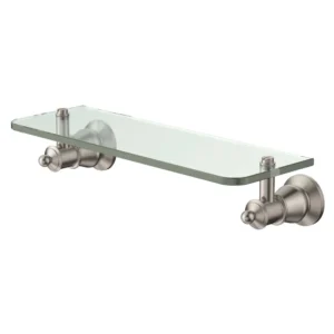 Fienza Lillian Glass Shelf - PVD Brushed Nickel