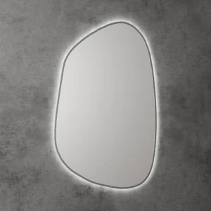 LED Mirror With Framed - Gun Metal