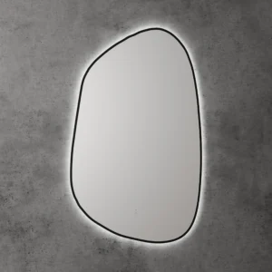 LED Mirror With Framed - Matte Black