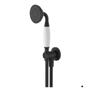 Modern National Bordeaux Hand Shower On Bracket - Black