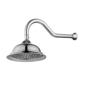 Modern National Bordeaux Shower Arm With Shower Head - Chrome