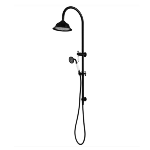 Modern National Bordeaux Shower Column Set - Black