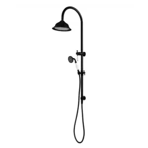 Modern National Bordeaux Shower Column Set - Black